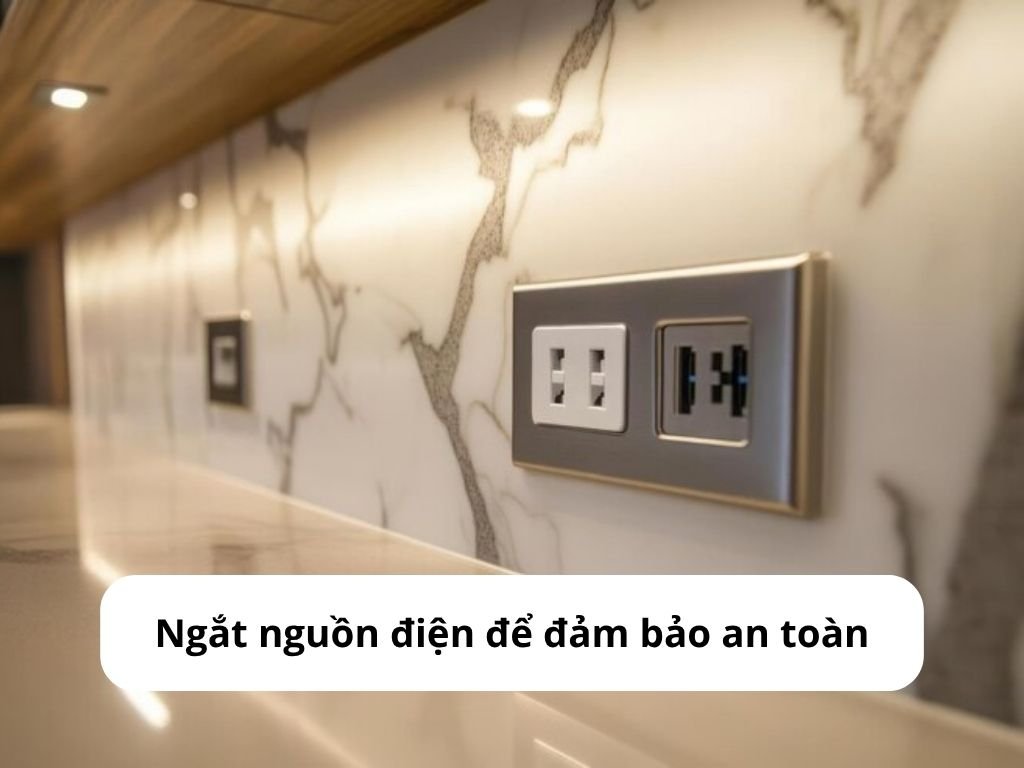 Ngắt nguồn điện để đảm bảo an toàn